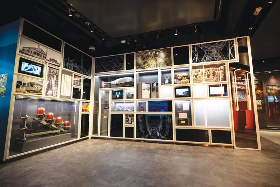 One of multiple displays inside CLP Pulse, an interactive museum experience built by CLP Power Holdings in Hong Kong