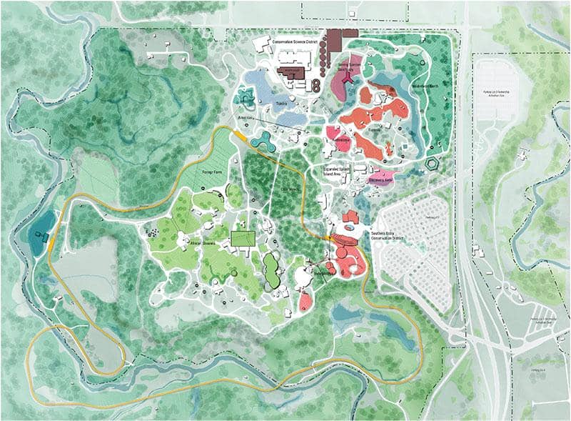 Map of Toronto Zoo