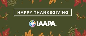 Happy Thanksgiving from IAAPA card