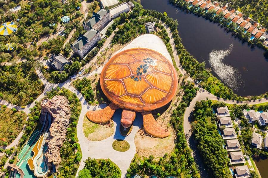 Seashell turtle-shaped Aquarium in Vietnam 