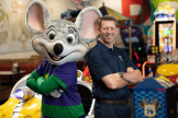 David McKillips and Chuck E. Cheese 