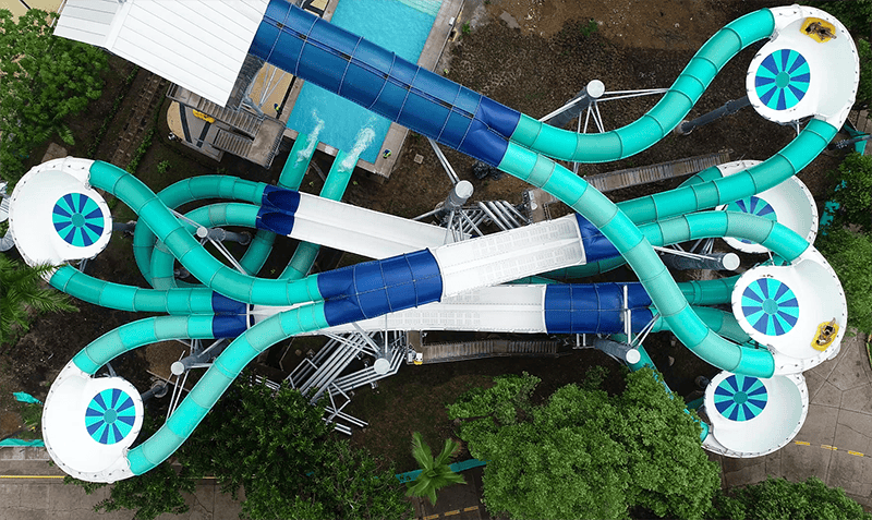 Dueling Coaster Cafalandia overhead