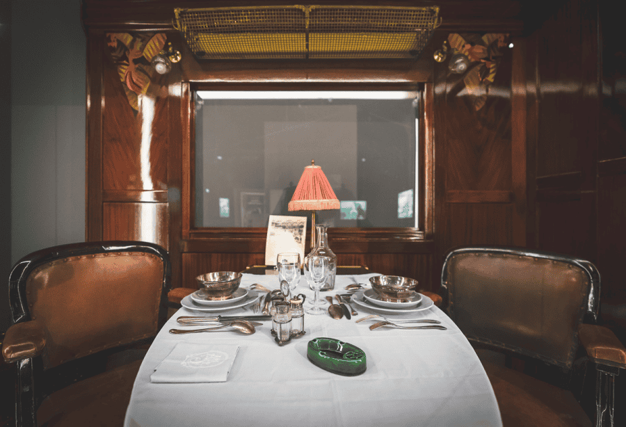 Dining table from Dining - Credit: Once Upon a Time on the Orient Express