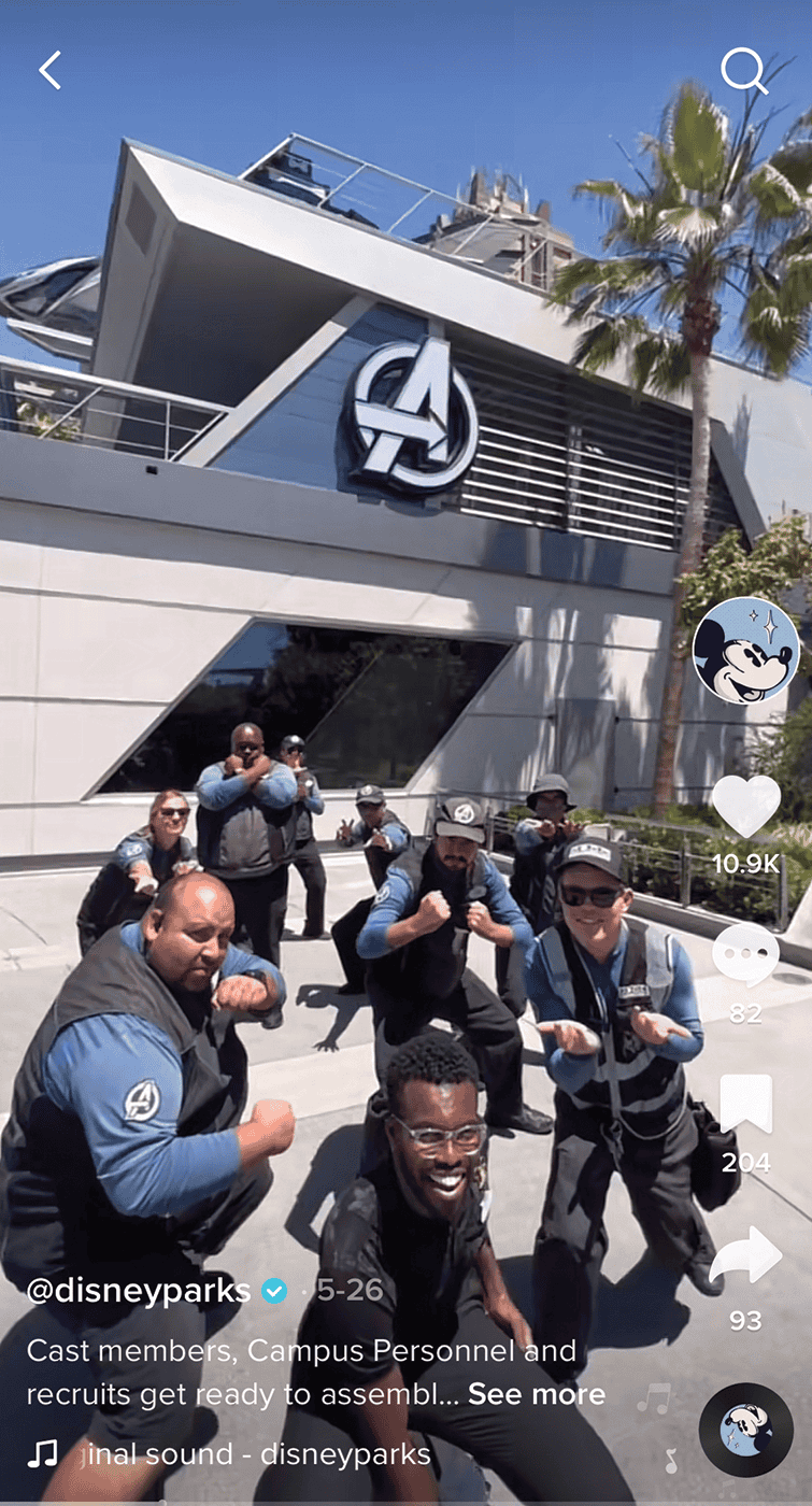 Disney Parks Tik Tok Avengers Campus