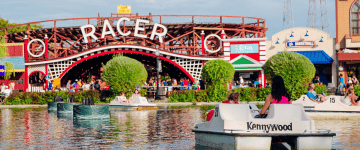 Kennywood - Racer,Paddle Boats on Lagoon (Credit: Kurt Miller)