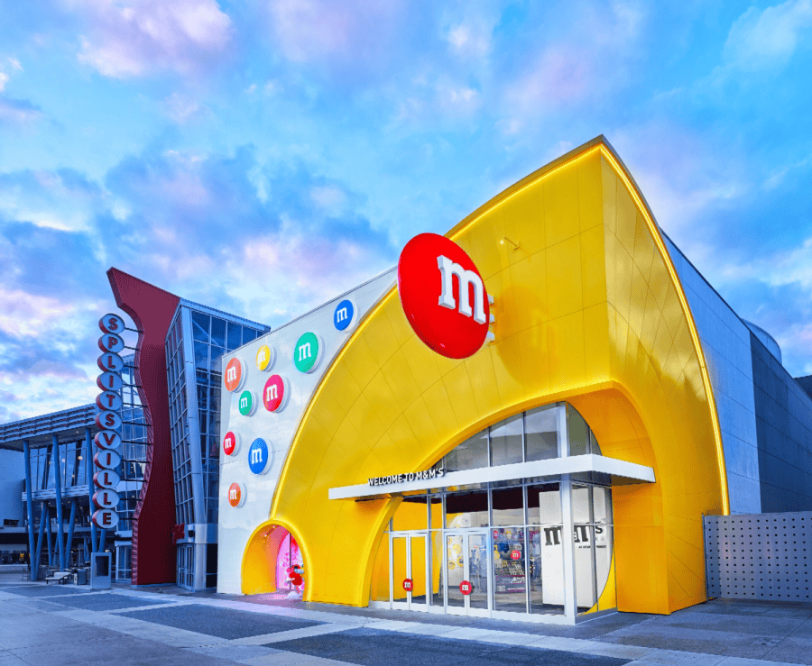 M&M Disney Springs Exterior provided by Weber Shandwick