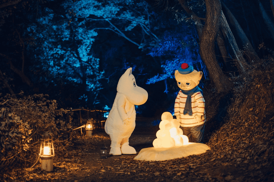 Moonin Characters ecountered on Adventure walk (Credit: Moomin Monogatari Ltd)