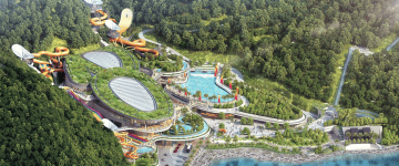 Overhead Rendering of Stunning Ocean Park Water World